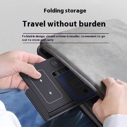 15W 3 In 1 LED Fast Wireless Charger Stand Foldable Charging Station For Smart Phone 15 14 13 12 11 IWatch 9 8 7 6 5 Airpods Pro - QuickBuy
