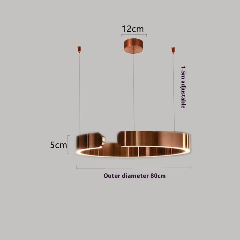 Fashion Bedroom Golden Stainless Steel Light Fixture