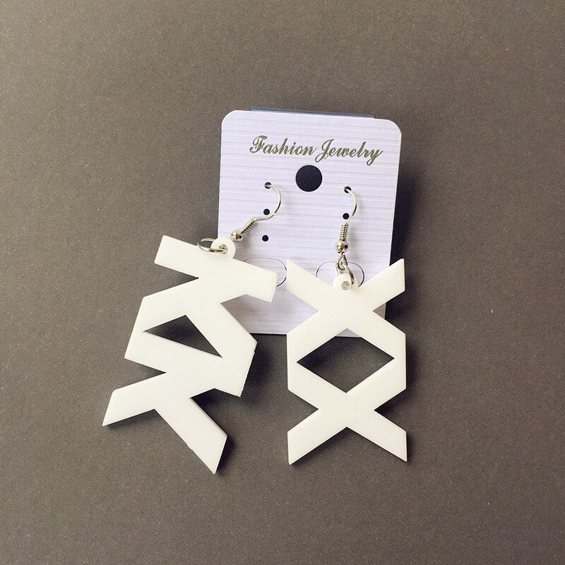 Acrylic earrings