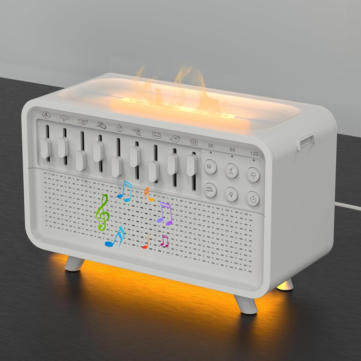 3 In 1 Bluetooth Speaker White Noise Sleep Night Light Humidifier All - in - one Machine Free Combination Of 8 Group Nature Sound - QuickBuy