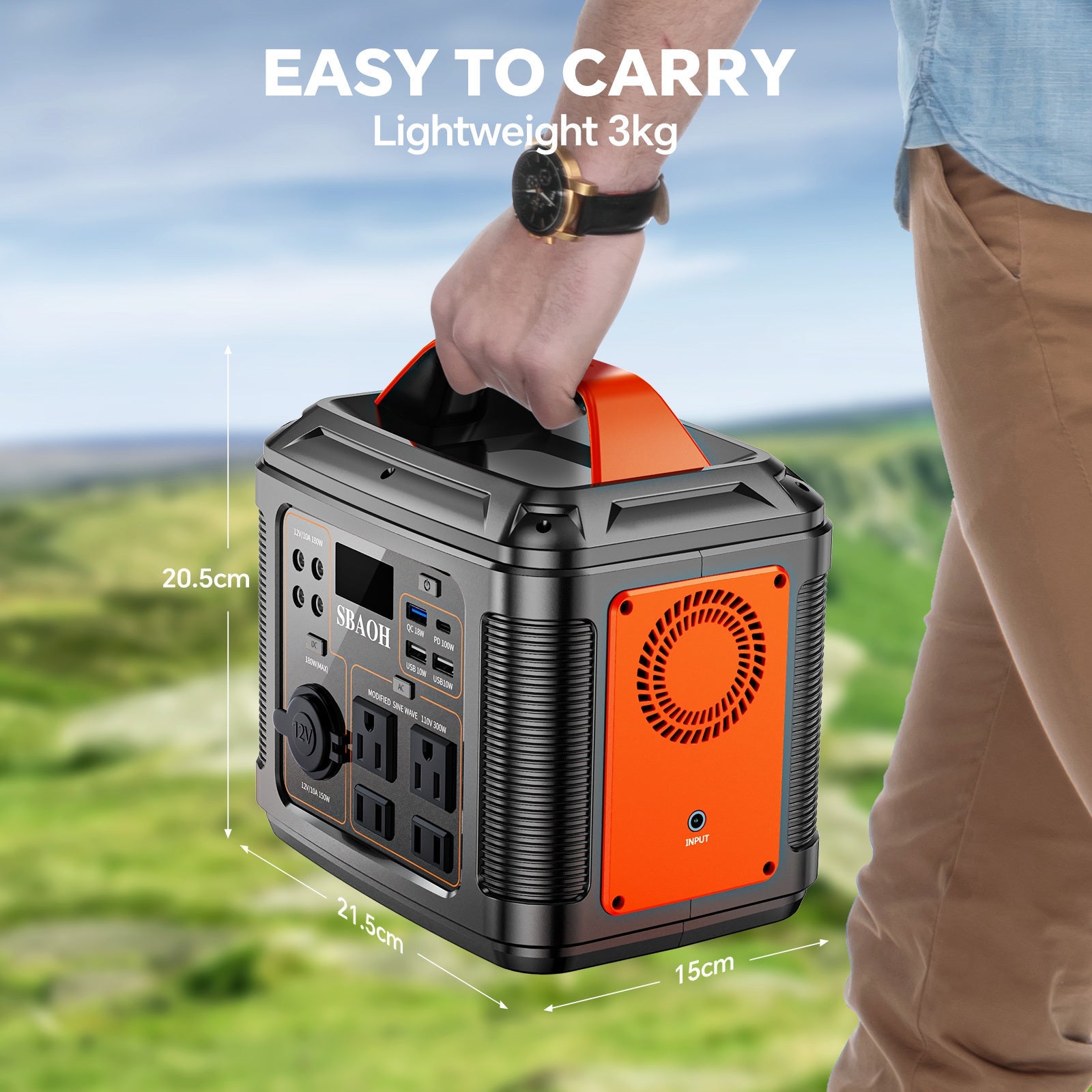 300W Portable Power Station, 296Wh Backup Lithium Battery, Solar Generator For Outdoors Camping Travel Hunting Blackout ,60W Solar Panel Is Included - QuickBuy