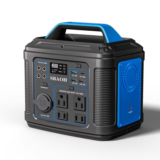 300W Portable Power Station,296Wh 80000Mah Backup Lithium Battery,Solar Generator For Home And Outdoor Emergency Power Outage,Solar Panel Is Not Included - QuickBuy