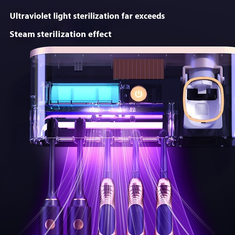 USB UV Sterilization Toothbrush Holder Wall-mounted