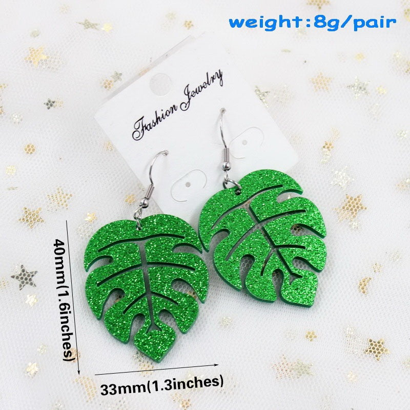 Double acrylic earrings