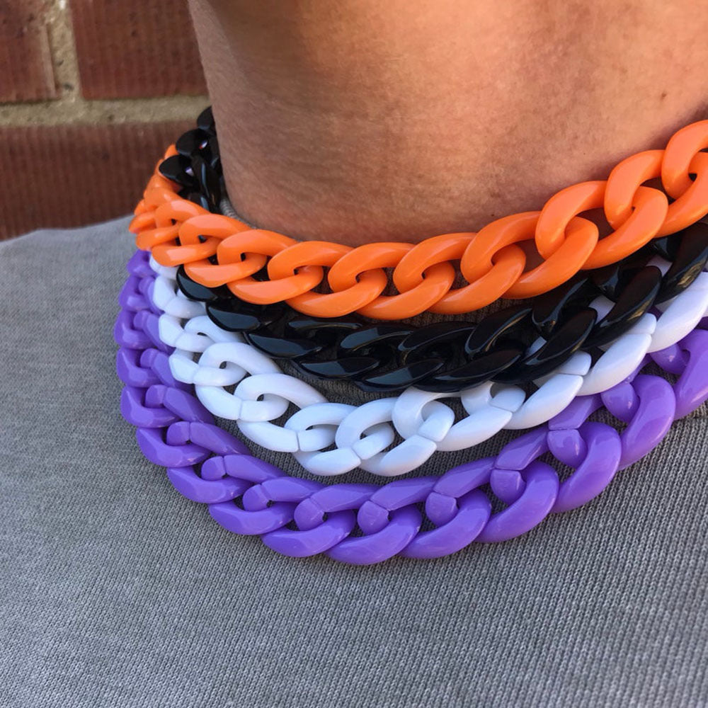 Acrylic Acrylic Color Chain Exaggerated Necklace