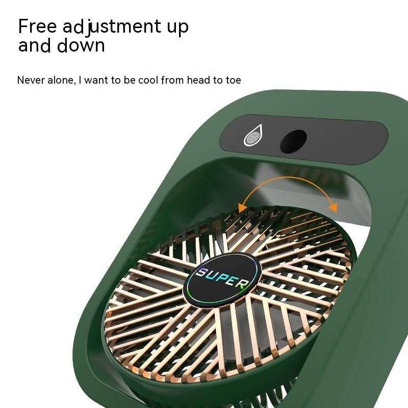 Air Conditioning Fan Desk Misting Fan Air Cooler Cooling USB Rechargeable Humidifier Portable Spray Fan With 3 Wind Speeds Mist Fan For Home - QuickBuy