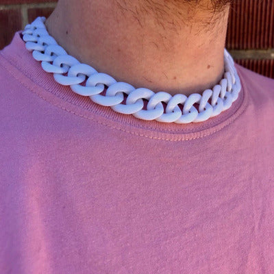 Acrylic Acrylic Color Chain Exaggerated Necklace
