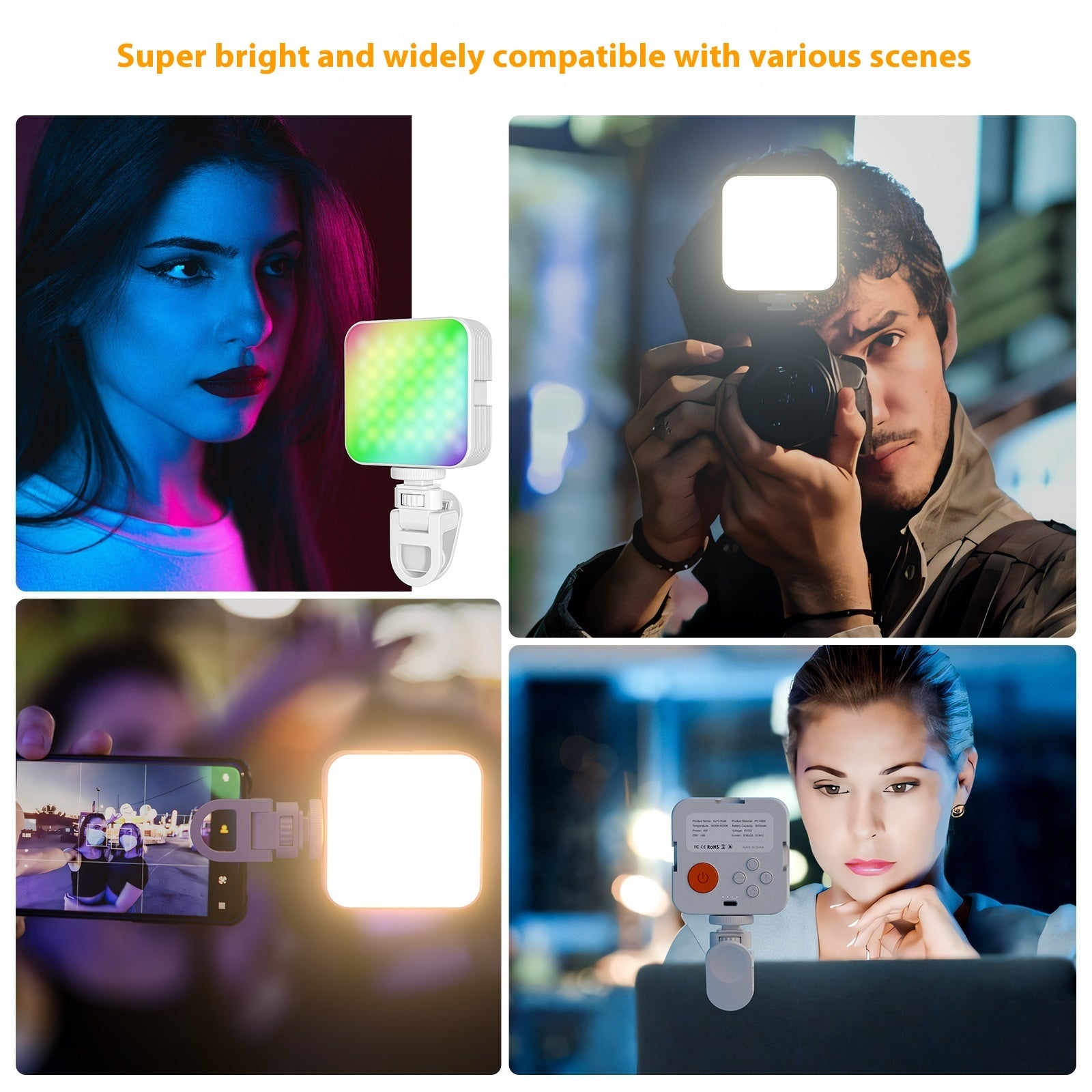 Camera Pocket Light Atmosphere Mini RGB - QuickBuy