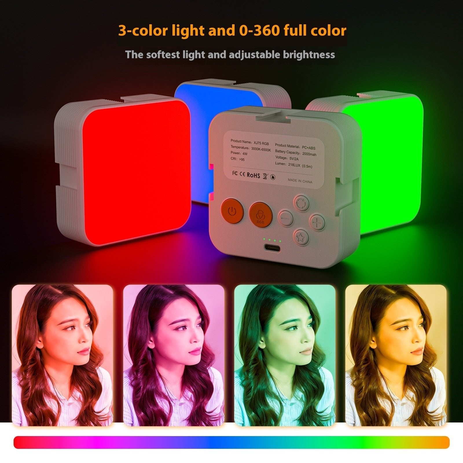 Camera Pocket Light Atmosphere Mini RGB - QuickBuy