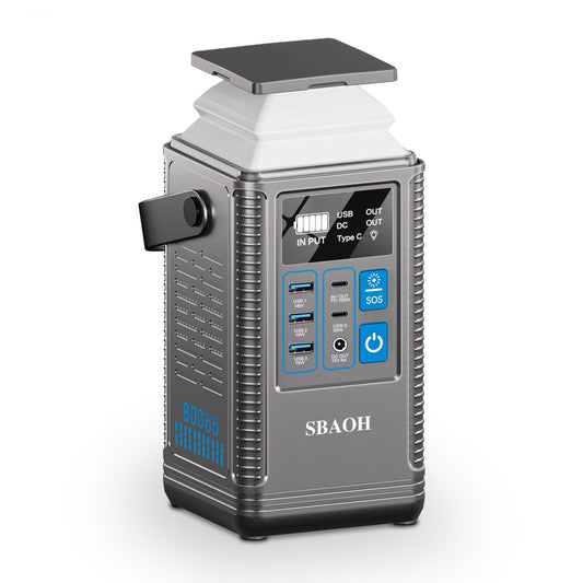 Camping Power Station 296Wh Power Bank 80000mAh Lithium Battery Outdoor Solar Generator USB Port Supply - QuickBuy