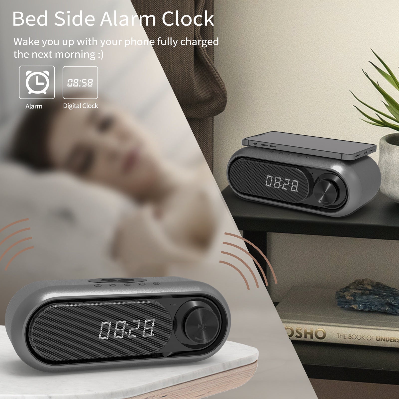 Creative Wireless Charger Bluetooth Speaker - QuickBuy