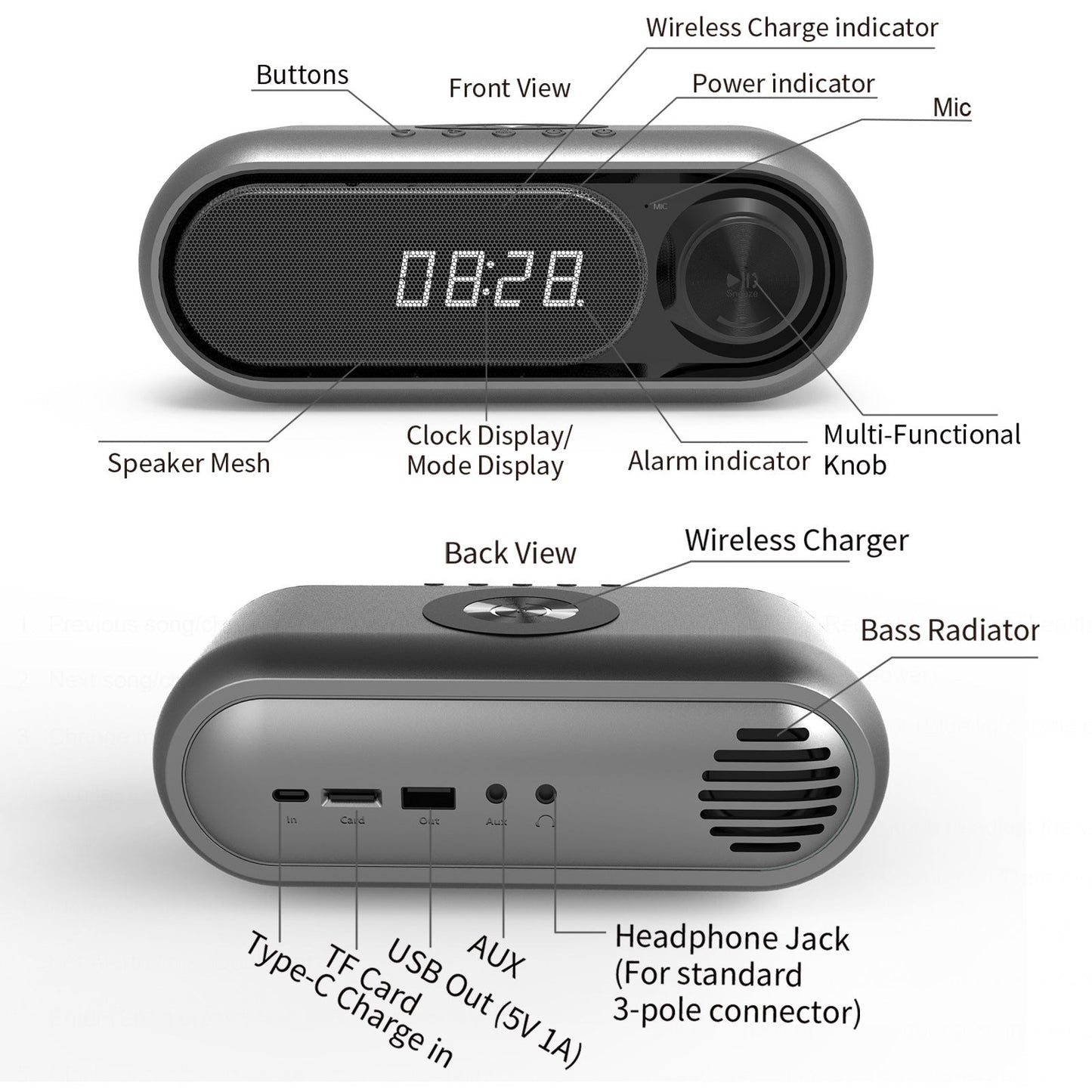 Creative Wireless Charger Bluetooth Speaker - QuickBuy