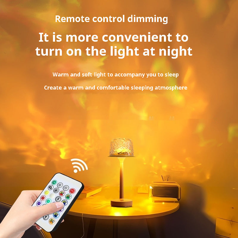 High Foot Water Ripple Atmosphere Table Lamp