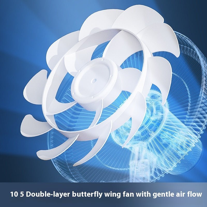 Electric Fan Floor Fan Household Small Mute Large Wind Shaking Head - QuickBuy