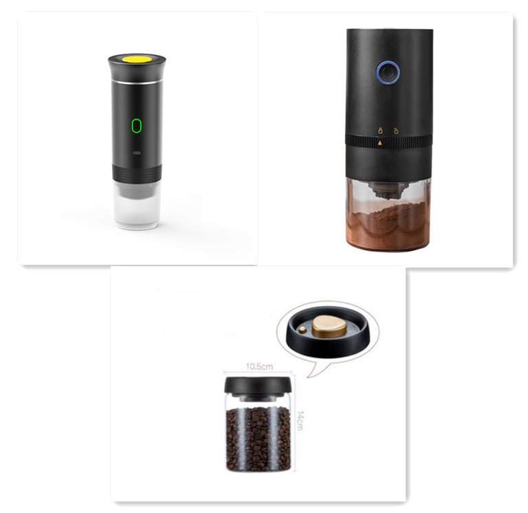 Electric Grinder Coffee Travel Handy 3 In1 Espresso Portable Coffee Espresso Maker Machine Cafe Portable Capsule Coffee Machine Kitchen Gadgets - QuickBuy
