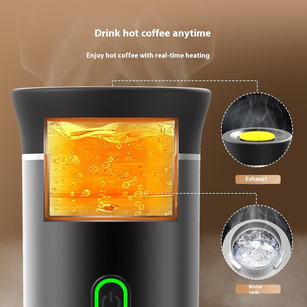 Electric Grinder Coffee Travel Handy 3 In1 Espresso Portable Coffee Espresso Maker Machine Cafe Portable Capsule Coffee Machine Kitchen Gadgets - QuickBuy
