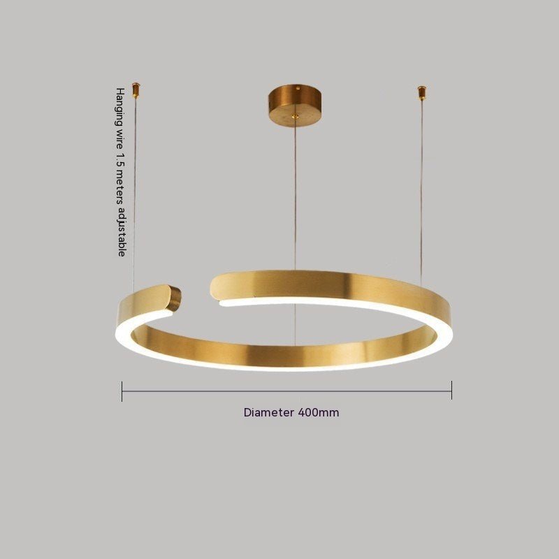 Fashion Bedroom Golden Stainless Steel Light Fixture - QuickBuy