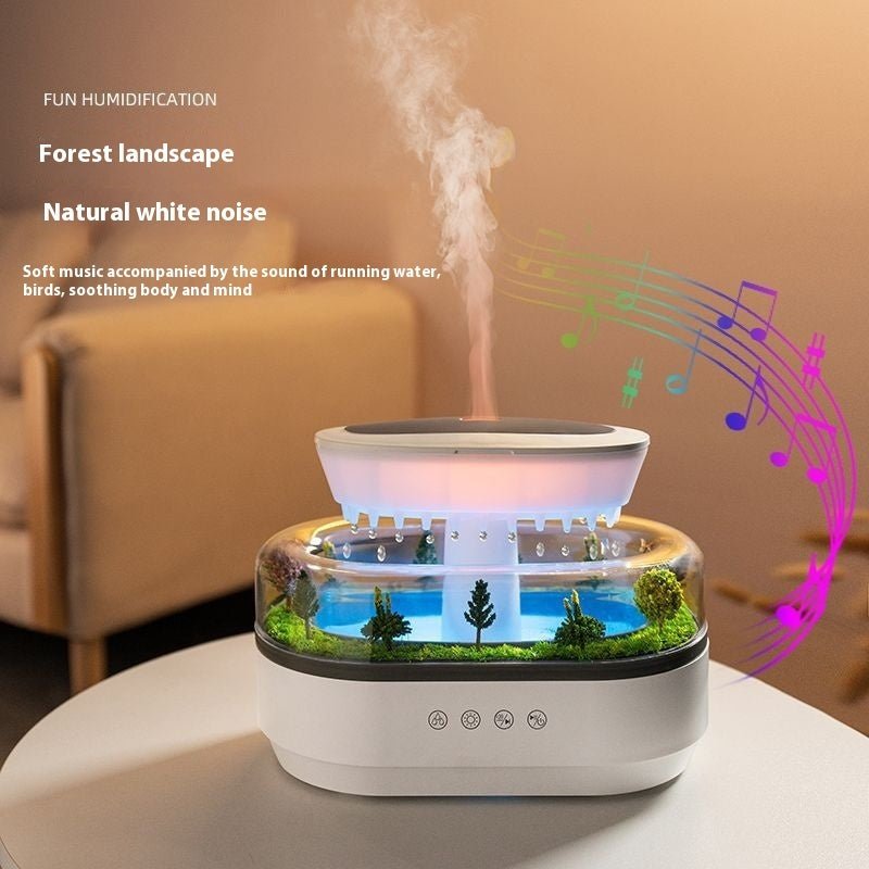 Micro Landscape Aroma Diffuser Household Bedroom Raindrop Humidifier - QuickBuy