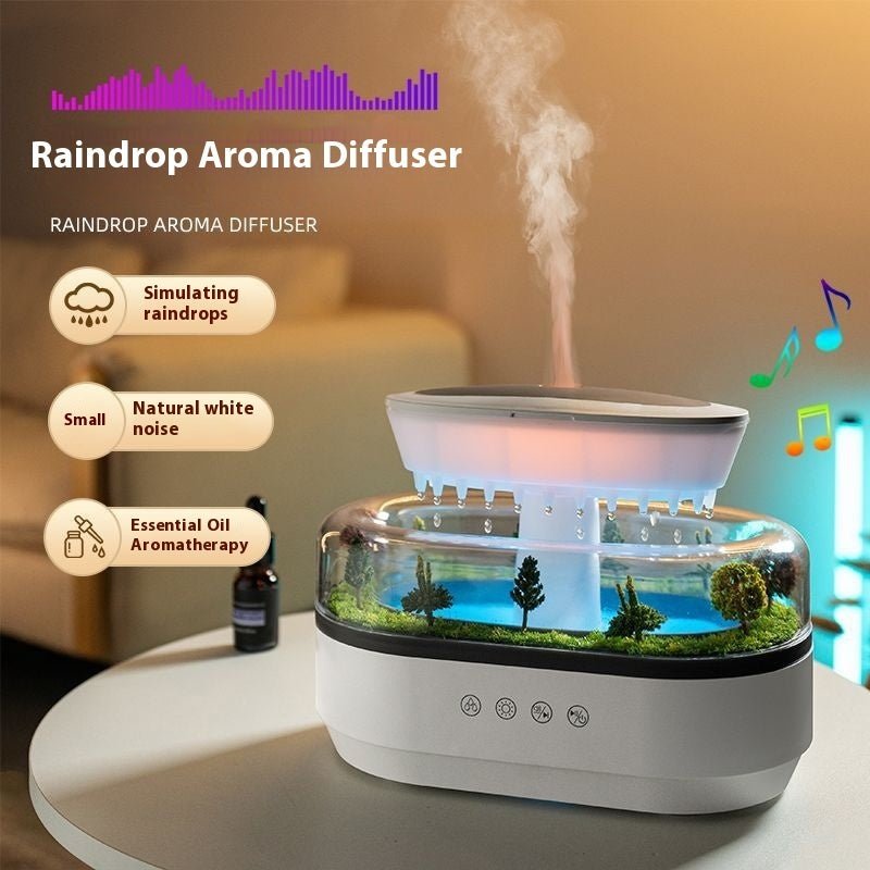 Micro Landscape Aroma Diffuser Household Bedroom Raindrop Humidifier - QuickBuy
