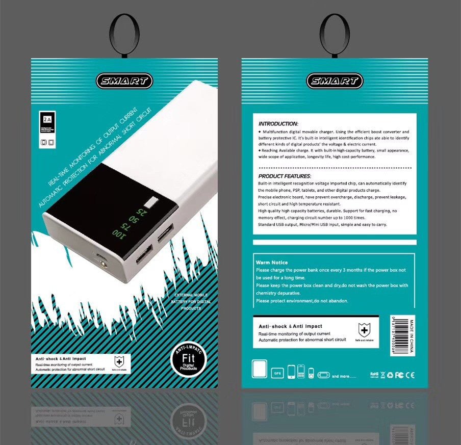 New 20000Mah Power Bank Black Rice Power Bank Customized Power Bank Power Bank - QuickBuy