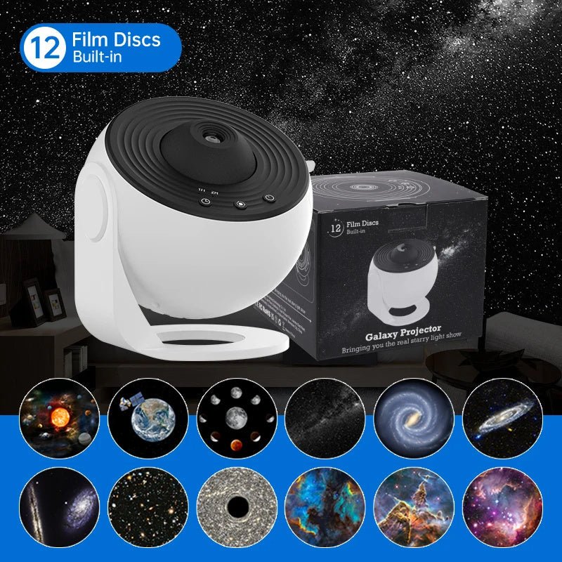 Night Light Galaxy Projector Starry Sky Projector 360 Rotate Planetarium Lamp For Kids Bedroom Valentines Day Gift Wedding Deco - QuickBuy