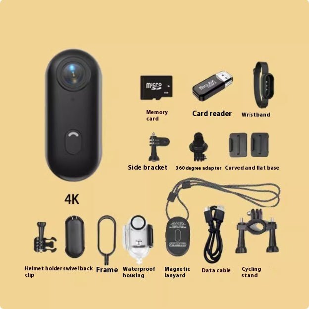 Outdoor Sports Camera In Helmet Motorcycle Bike Sport Mini Filming Bicycle Action 4K Professional Body Cam And Video Cameras - QuickBuy