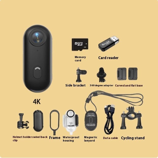 Outdoor Sports Camera In Helmet Motorcycle Bike Sport Mini Filming Bicycle Action 4K Professional Body Cam And Video Cameras - QuickBuy