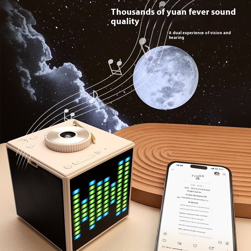 Pickup Projection Lamp Stereo Bluetooth White Noise Star Light - QuickBuy