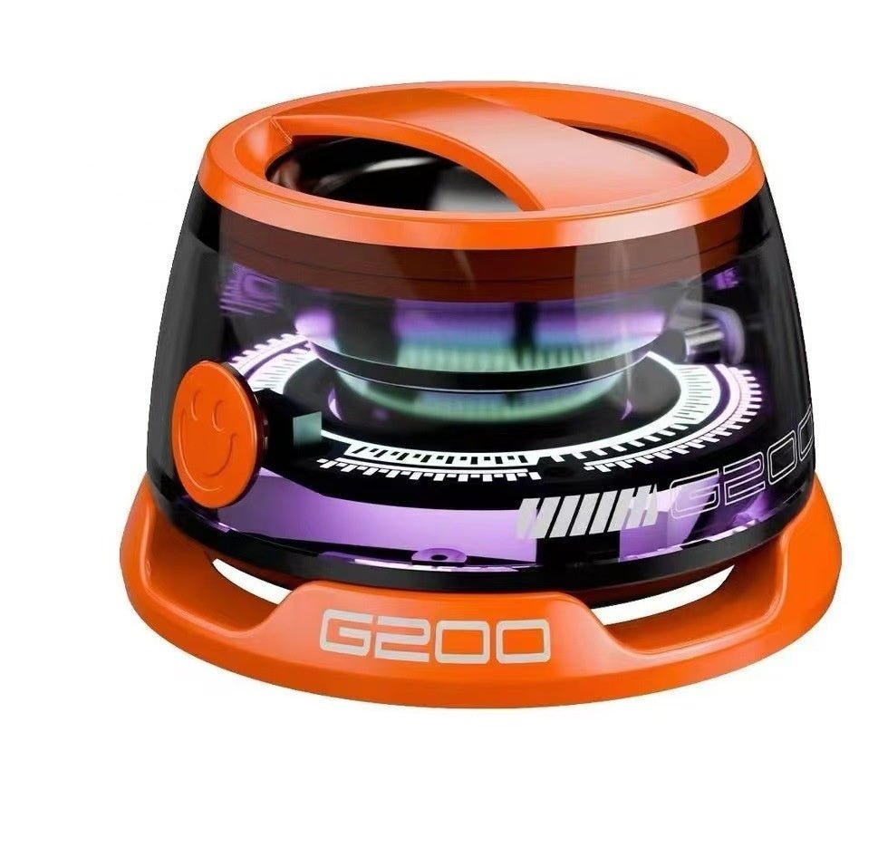 Portable Bluetooth Speaker G200 RGB Lighting Speaker BT5.3 Mini Sound Box 7 Hours Playback Magnetic Phone Holder - QuickBuy