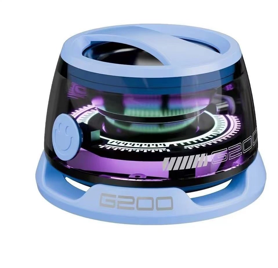 Portable Bluetooth Speaker G200 RGB Lighting Speaker BT5.3 Mini Sound Box 7 Hours Playback Magnetic Phone Holder - QuickBuy