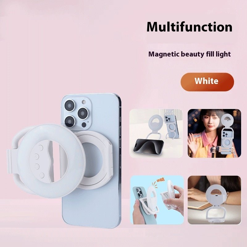 Portable Magnetic Phone Case Multifunctional Beauty Fill Light - QuickBuy