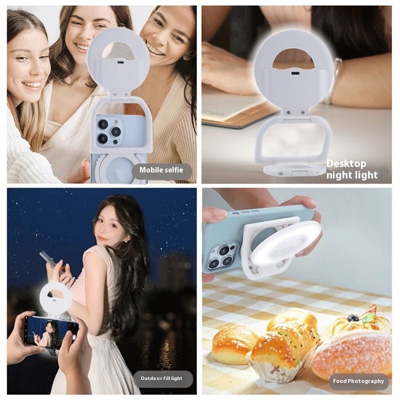 Portable Magnetic Phone Case Multifunctional Beauty Fill Light - QuickBuy