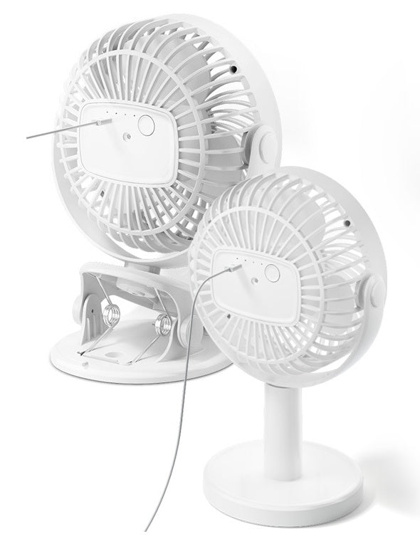 Portable Mini Desktop Fan Silent High Wind Power Cordless Rechargeable Fan Cooler Small Fan For Students Office Gifts - QuickBuy