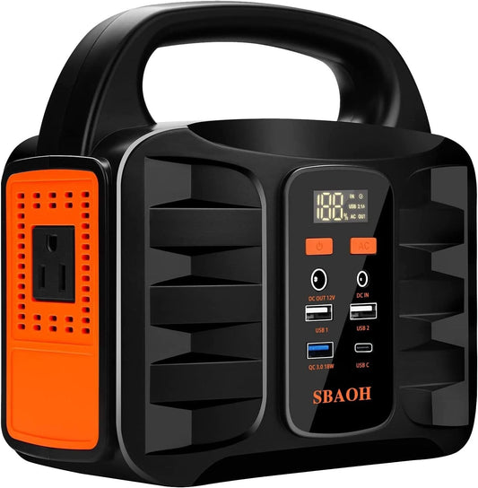 Portable Power Station 150W 155Wh 42000mAh Solar Generator For Road Trip,Off - grid,Power Outage,No Solar Panel - QuickBuy