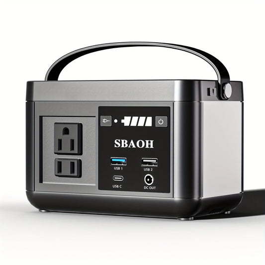 Portable Power Station P86,88.8Wh LiFePo4 Battery,with 120W AC Outputs, Solar Generator For Travel And Camping - QuickBuy