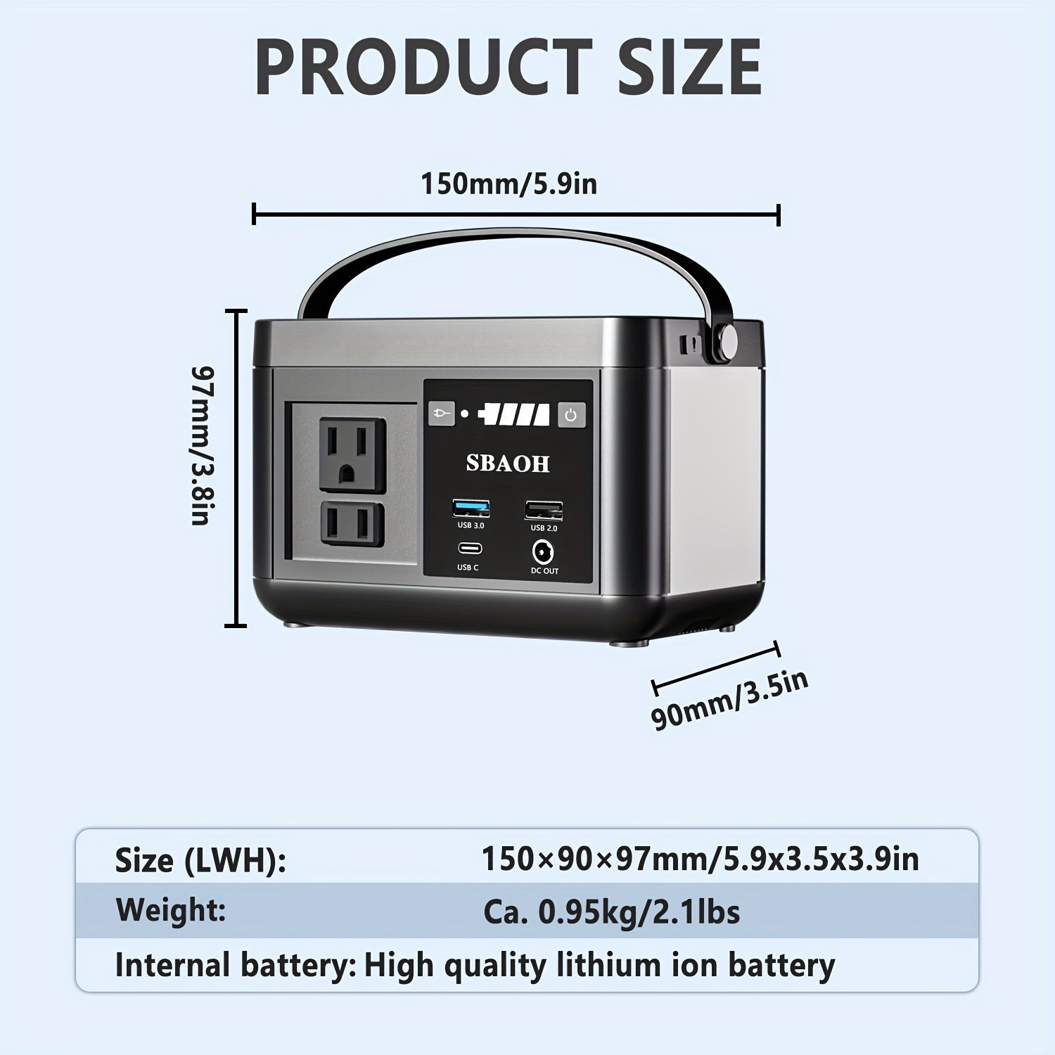 Portable Power Station P86,88.8Wh LiFePo4 Battery,with 120W AC Outputs, Solar Generator For Travel And Camping - QuickBuy