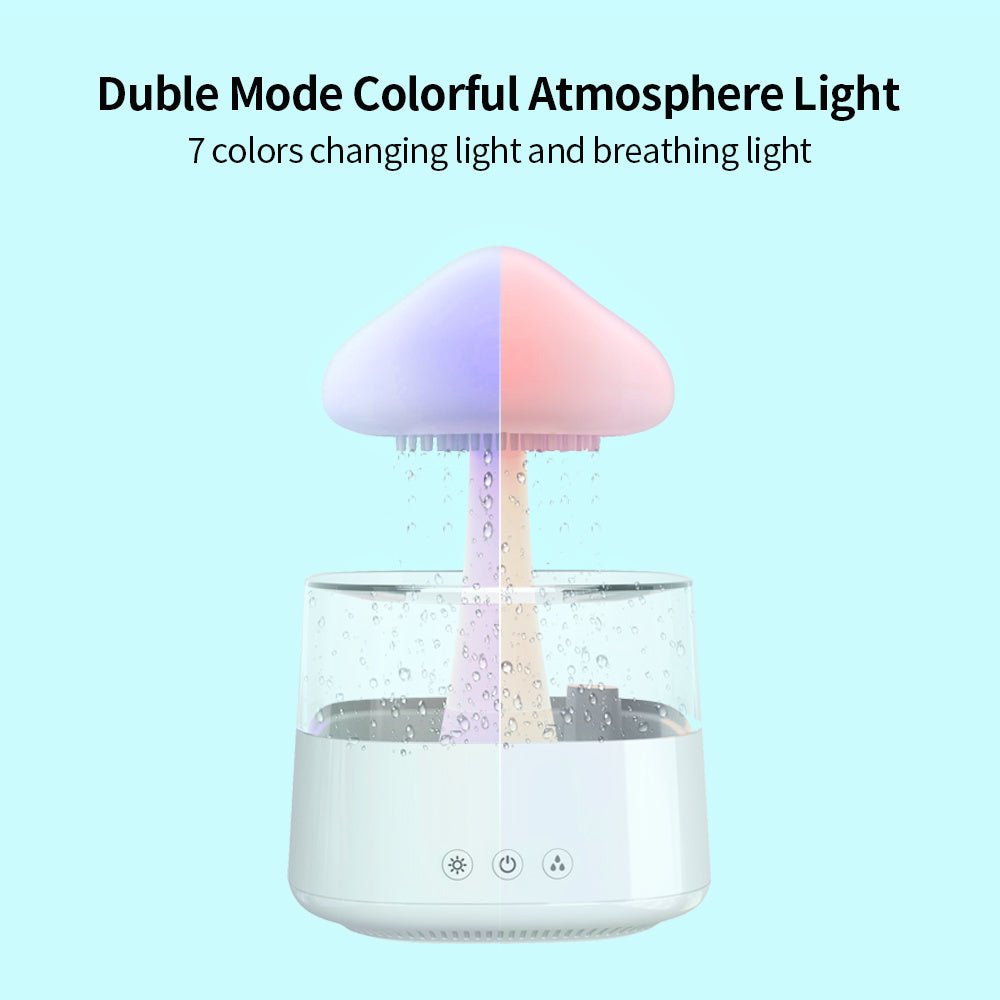 Rain Humidifier Mushroom Humidifier Rain Cloud Humidifier Water Drop Humidifier - QuickBuy