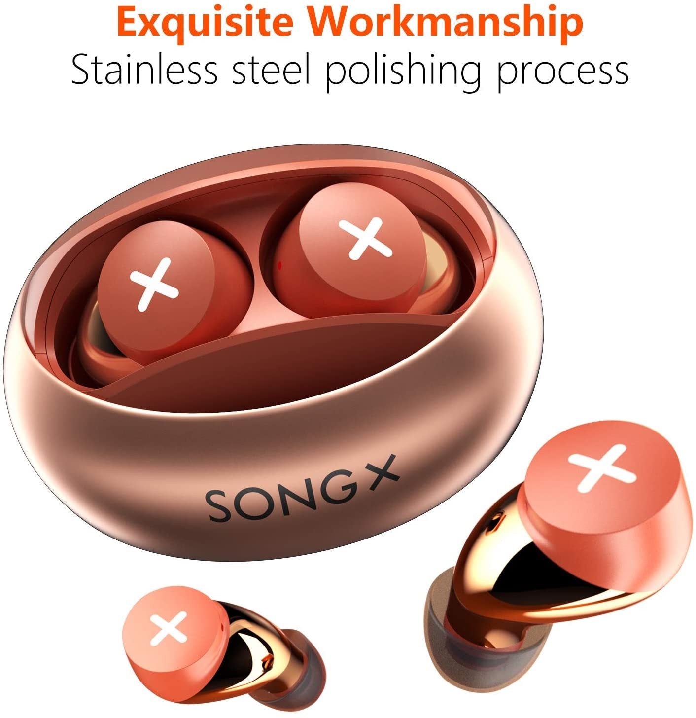 True Wireless Earbuds Noise Cancelling Bluetooth Headphones Waterproof with Star Loop Design - QuickBuy