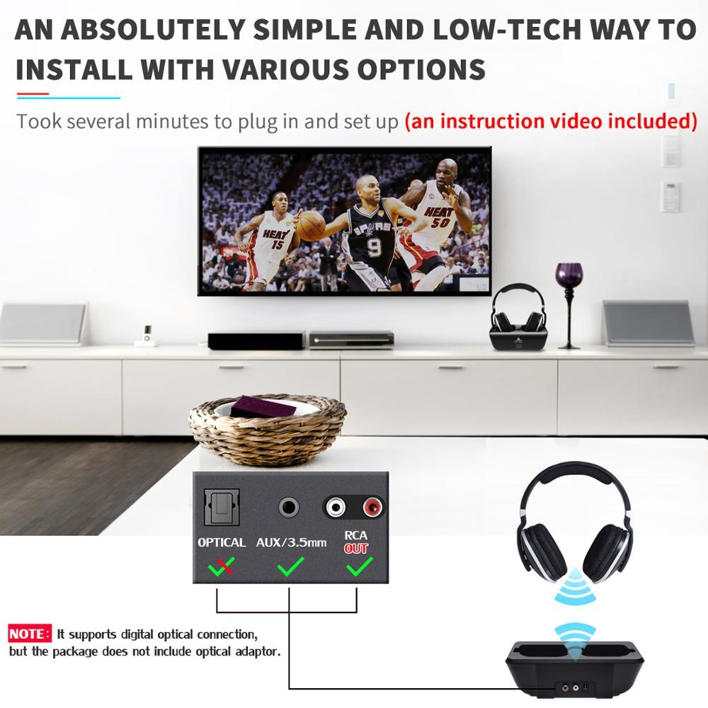 TV Wireless Headphones On - ear Bass Headphones - QuickBuy