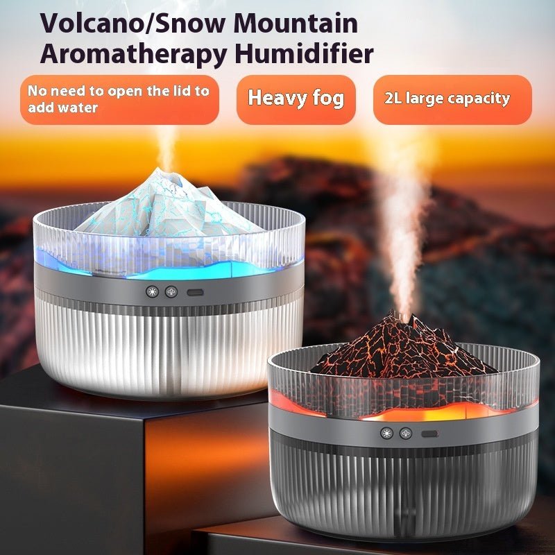 Volcano Aroma Diffuser Multifunctional Flame Humidifier - QuickBuy